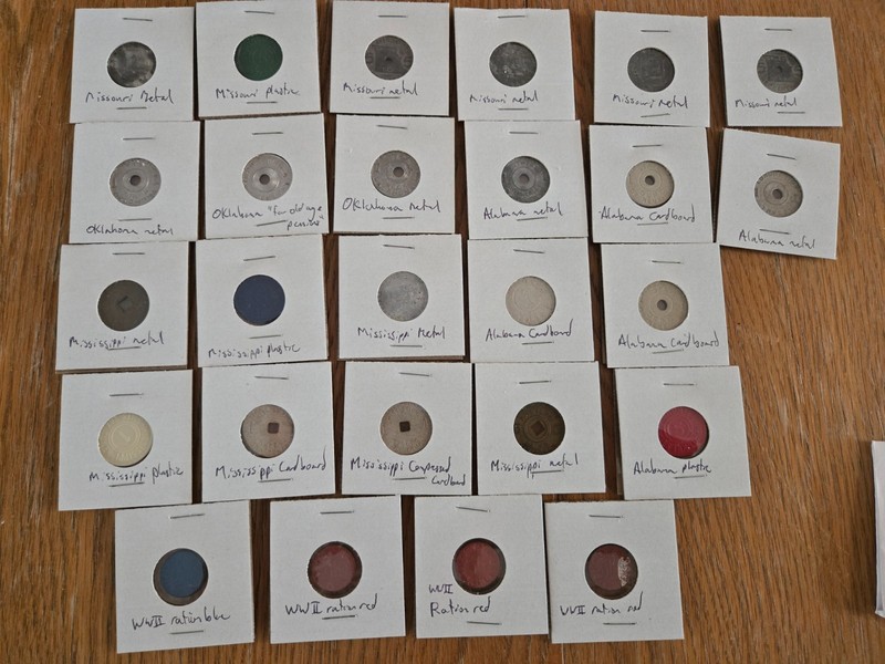Tax Tokens and WWII Ration Tokens