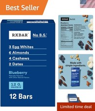 Protein Bars, Protein Snack, Snack Bars, Blueberry, 22oz Box 12 Count