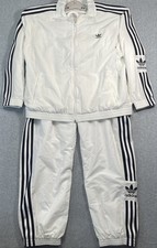 Adidas Originals Big Trefoil Windbreaker Jacket Sz L  Pants Sz XL Track Suit