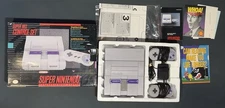 Super Nintento SNES Console Complete In Box CIB Tested & Working