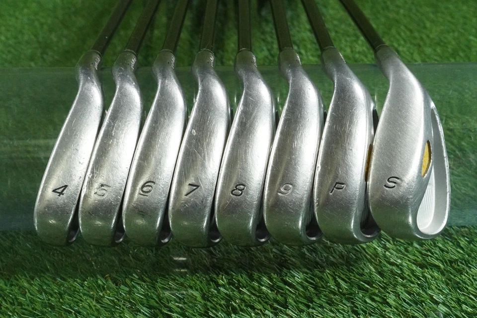 TAYLORMADE RAC OS +1” IRONS SET 4-PW,SW UG65 GRAPHITE STIFF RH ~ NEW GRIPS - Image 3 of 4