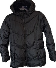 Swiss Tech Youth Unisex Black Winter Hooded Puffer Jacket Size XL 1416 New 