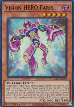 YuGiOh Vision HERO Faris (V.2) RA01-EN004 Ultra Rare Englisch Neu 1st