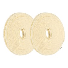 2 Pcs Portable Travel Clothesline, 32.8ft Clothes Line with Hooks, Beige