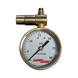 Accu-Gage Presta Valve Dial Pressure Gauge 0-30psi - Durable Precise Tire 5190₽