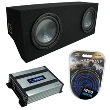 05-14 Ford Mustang Coupe Harmony R124 Dual 12" Custom Sub Box & HA-A400.1 Amp