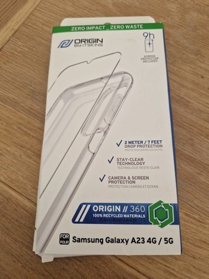 Origin Clear Case + Displayschutz Bundle für Samsung Galaxy A23 4G 5G von ITSKINS