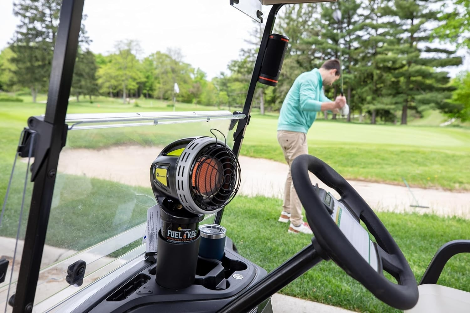 NEW - Mr. Heater F242010 4000 BTU Portable Radiant Propane Golf Cart Heater