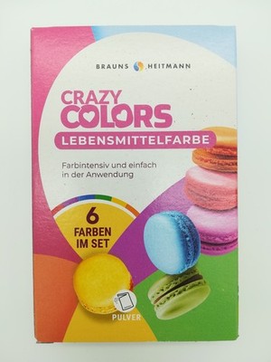 Brauns-Heitmann CRAZY COLORS Lebensmittelfarbe für Papageienkuchen, Macarons u.a
