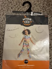 UNICORN RAINBOW STARS GIRLS COSTUME Jumpsuit SIZE 2-3 Toddler NEW
