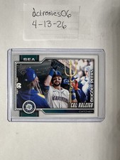 2026 Topps Series One-Cal Raleigh Seattle Mariners Dugout Peeks #140 Baseball