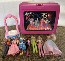 Lonchera Termo Barbie and the Rockers 1987 Lonchera, 7 Mini Muñecas, Club de Baile