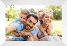 10-Inch Digital Smart Picture Frame with WiFi, HD IPS Screen, 16GB Storage,White