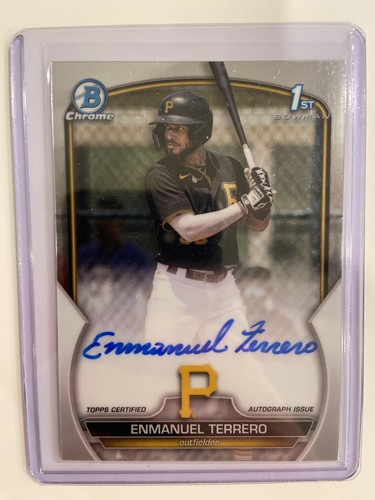 2023 Bowman Chrome Enmanuel Terrero 1st Bowman Chrome Prospect Auto 2023-bowman-chrome-enmanuel-terrero-1st-bowman-chrome-prospect-auto