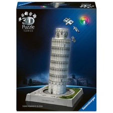 Ravensburger 3D Puzzle Iconics: 12008028 Turm von Pisa - mit Licht - Der wohl be