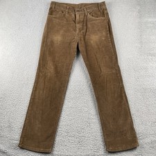 Vintage Levi  s Corduroy Pants Brown Mens Size 34x30 Made In USA Straight Leg EUC