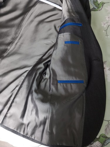 ONESIX5IVE Grey 2 Piece Suit Size 38 Regular,32 Waist,31 Inside Leg. - Picture 7 of 16
