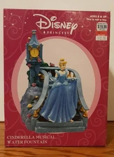 Vintage Disney Princess Cinderella Musical Water Fountain MIB (Sealed)