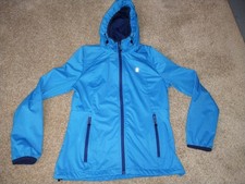 Little Donkey Andy Women's Size Small Blue Light Weight Hooded Jacket Coat EUC