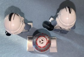 LEGO Star Wars Ep 3 (7259) (6205) (7146): Figures V-wing Pilot, Astromech Droid