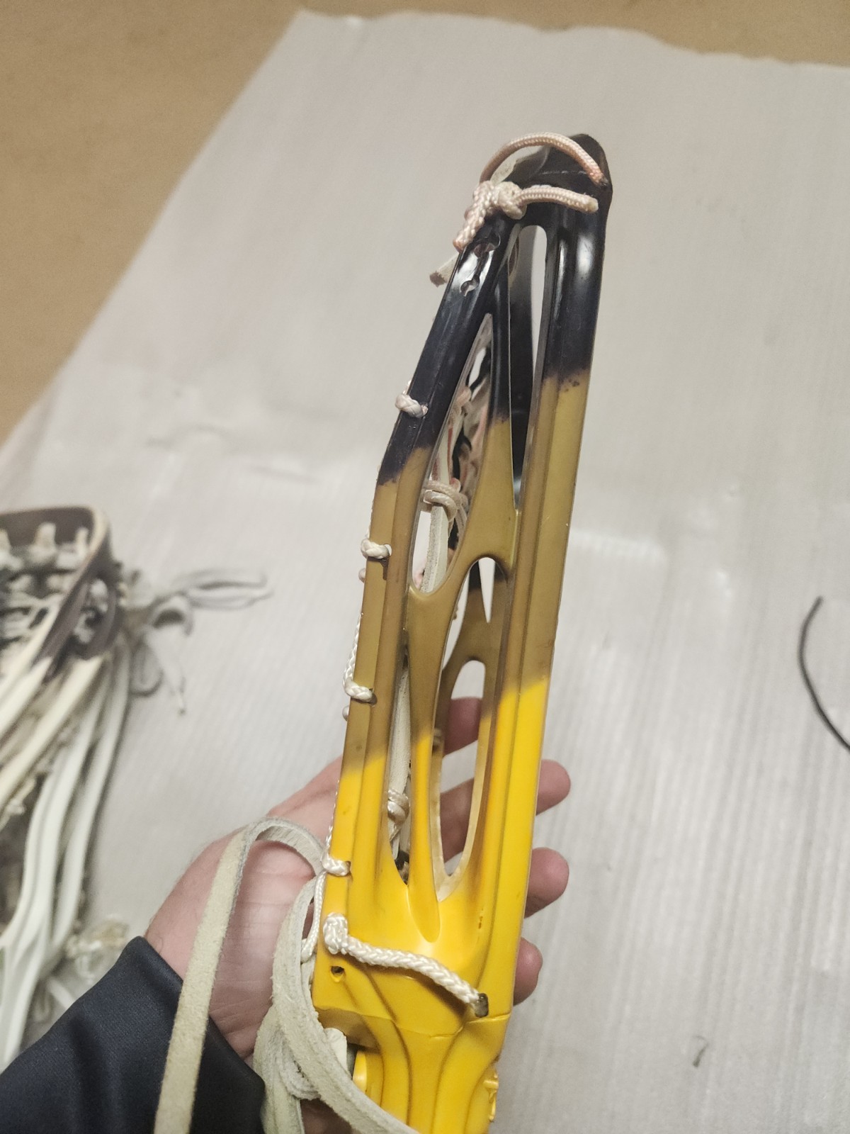 Lot Of 3 Vintage Strung Warrior Lacrosse Heads