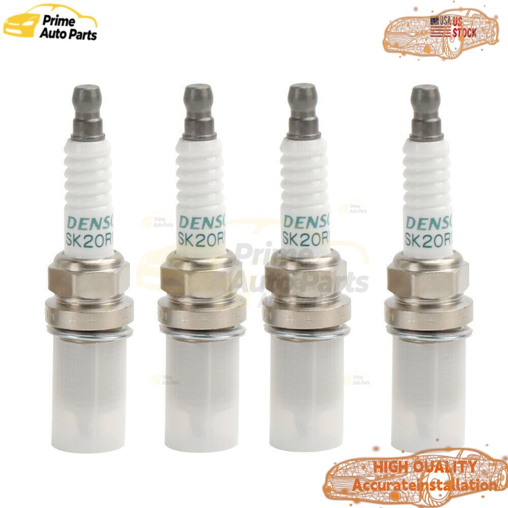 4x Genuine DENSO Iridium Spark Plugs OEM 90919-01210 SK20R11 3297 for Toyota