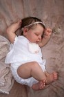 50 cm große Reborn-Puppe,Pfirsich, weicher Stoffkörper und komplett aus Silikon