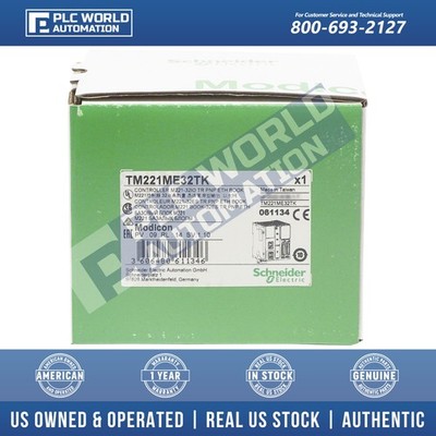 Schneider TM221ME32TK Modicon M221 Book Logic Controller, Ethernet, Brand New