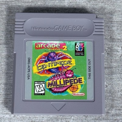 Arcade Classic 2 Centipede Millipede Nintendo Game Boy Spiel - Cart Original 2in1