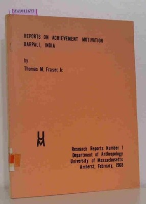 Reports on Achievement Motivation - Prepared for Barpali Village Service (Americ