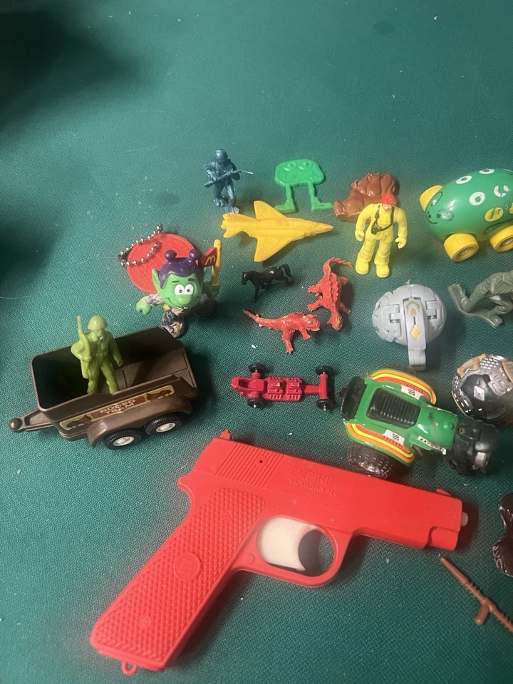Vintage Kids Meal Toy Lot Cereal Box Figurines And toys 80s - Image 3 of 4