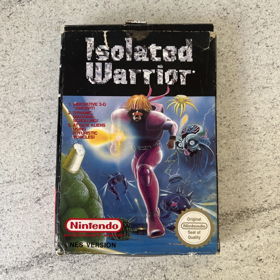 Isolated Warrior Nintendo NES Entertainment System PAL Game Cartridge & Box - Image 3 of 4