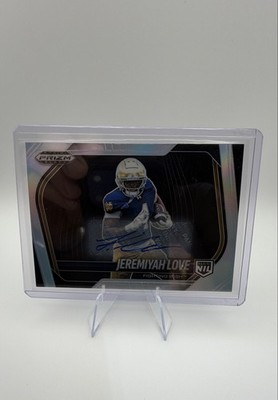 2025 Panini Prizm Black - NIL Jeremiyah Love #189 Silver Prizm Auto 1st Rd Draft