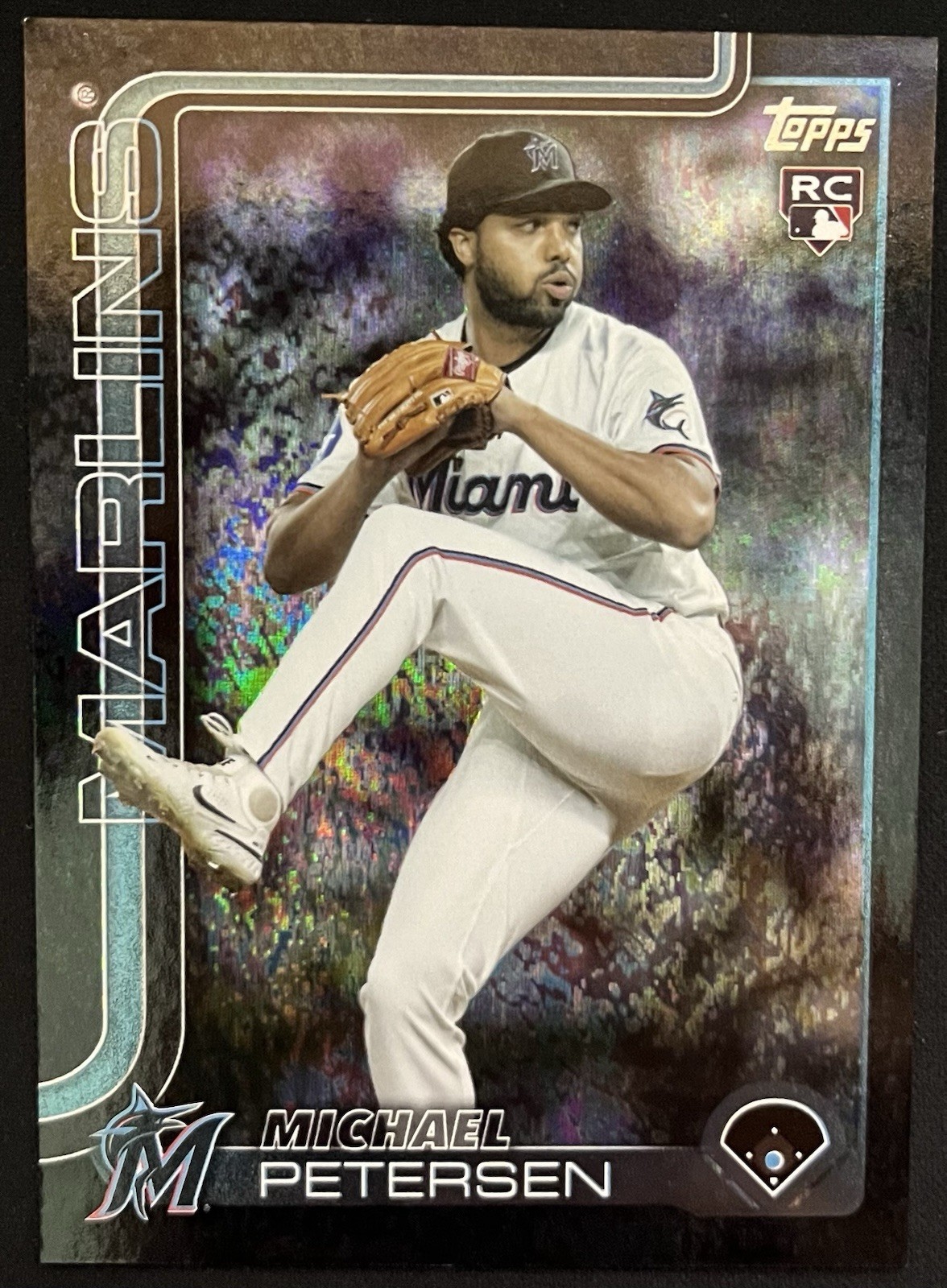 2025 Topps Update Series Michael Petersen #US49 Black Holofoil /10 (RC)
