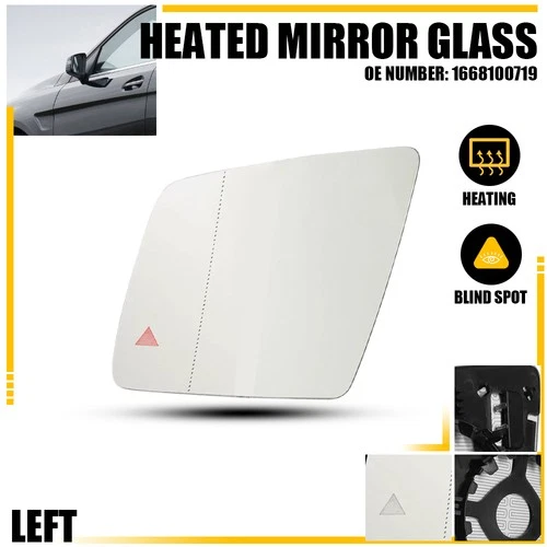 Driver Side Mirror Glass Heat W/Blind Spot for Mercedes-Benz ML Class 12-15