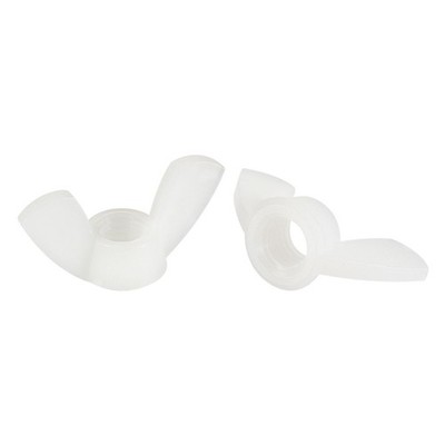 M10 Wing Nuts Nylon Butterfly Nut Twist Strings Closures White 15pcs