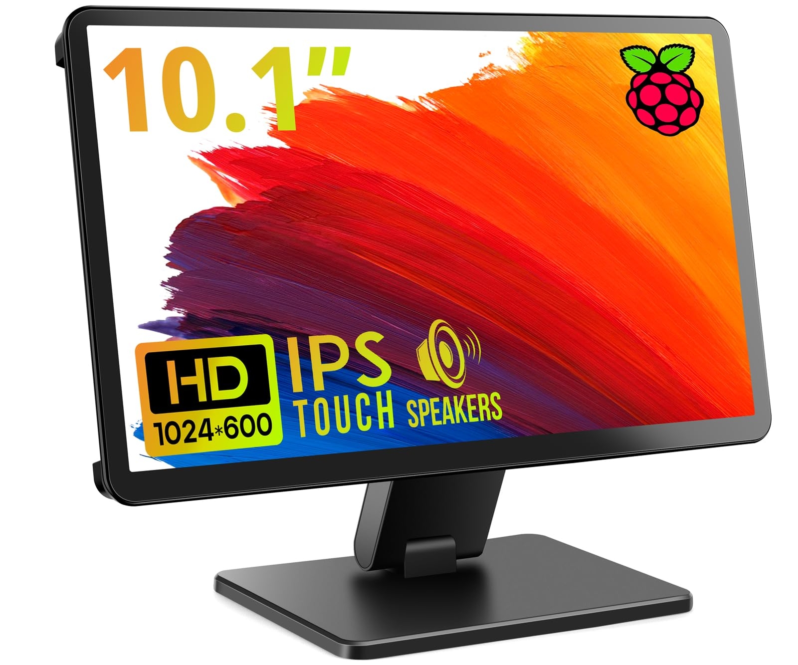 Touch Screen Monitor with Case,10.1’’ Raspberry Pi Screen, IPS FHD 1024×600,R...