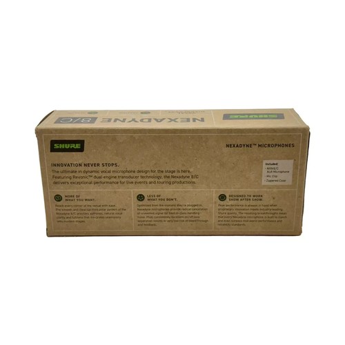 Shure Nexadyne 8/C professionelles dynamisches Gesangsmikrofon mit Nierencharakteristik und Dual-Motor - Bild 2 von 4