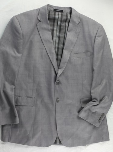 Statement Super 150's Wool Plaid Suit 46R 40x25 Cropped Pants - Picture 11 of 24