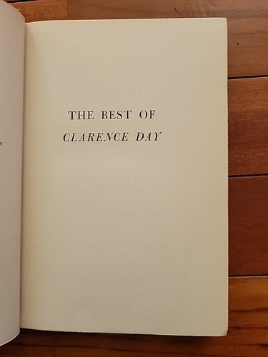 The Best Of Clarence Day Vtg HC 1948 Knopf - Imagen 12 de 23