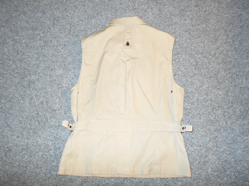 TRAVELSMITH CLASSIC TAN MENS SMALL HEAVY CANVAS SAFARI VEST K8 - Picture 3 of 3
