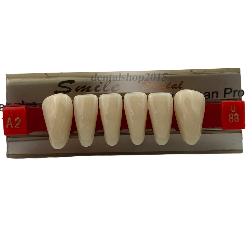 Dental 3-Set Acrylic Resin Denture Teeth – VITA Color A2, Upper & Lower, 84 Pieces