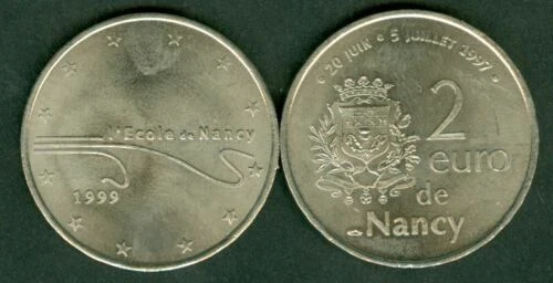 Pièces de 2 euros, année 1999