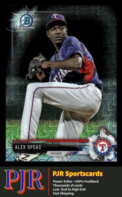 2017 Bowman Chrome #BCP68 Alex Speas Texas Rangers  Mega Box
