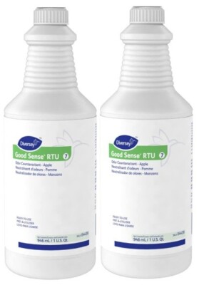 2 - Diversey Good Sense RTU Odor Counteractant - Apple 1 Qt 946 mL