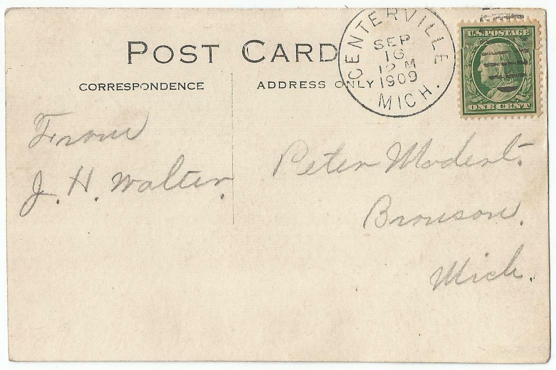 Centreville Michigan MI St. Joseph County Courthouse RPPC Real Photo 1909 eBay