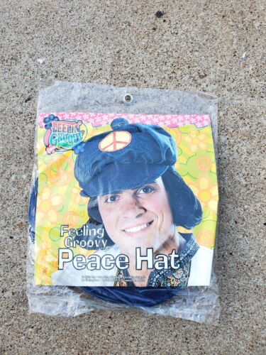 New Rubies Feeling Groovy Peace Cosplay Hippie Hat Flat Newsboy Cap Halloween 3