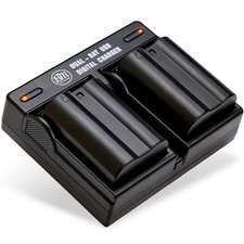 BM Premium 2X EN-EL15B Batteries and Dual Charger for Nikon Z6, Z7, D500 Cameras