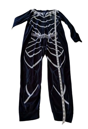 Black Panther Costume Boys Large (12-14) Pajamas Suit Zip Hood Marvel Avengers - Picture 7 of 10