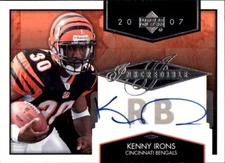 2007 Upper Deck Inkredible #INKKI Kenny Irons AUTOGRAPH CINCINNATI BENGALS